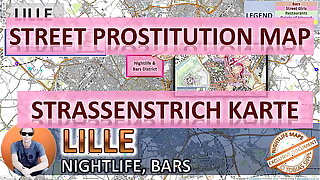Lille, France, Sex Map, Lane Map, Knead Parlours, Brothels, Whores, Callgirls, Bordell, Freelancer, Streetworker, Prostitutes